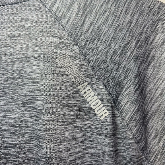 Under Armour Womens Large 1/4 Zip Pullover Shirt Gray Lightweight Running Pocket - Picture 11 of 13
